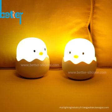 Lampe de chevet bébé poulet rechargeable